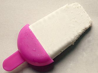 Enjoy a popsicle of frozen Greek yogurt.
