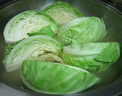 blanching-cabbage